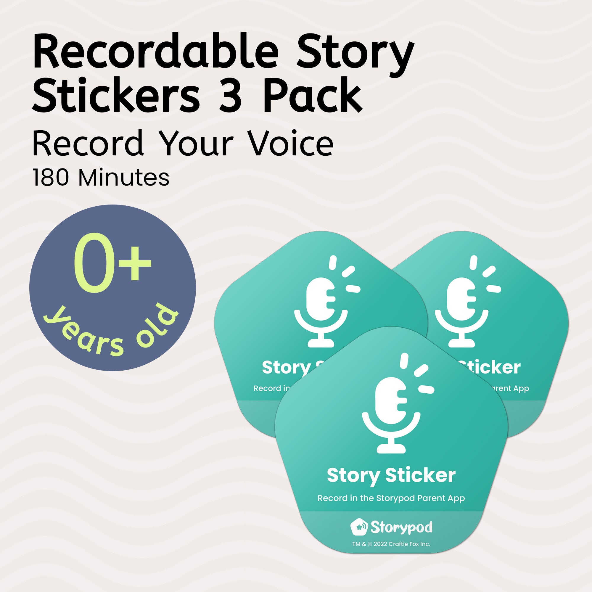 Recordable Story Stickers 3 Pack