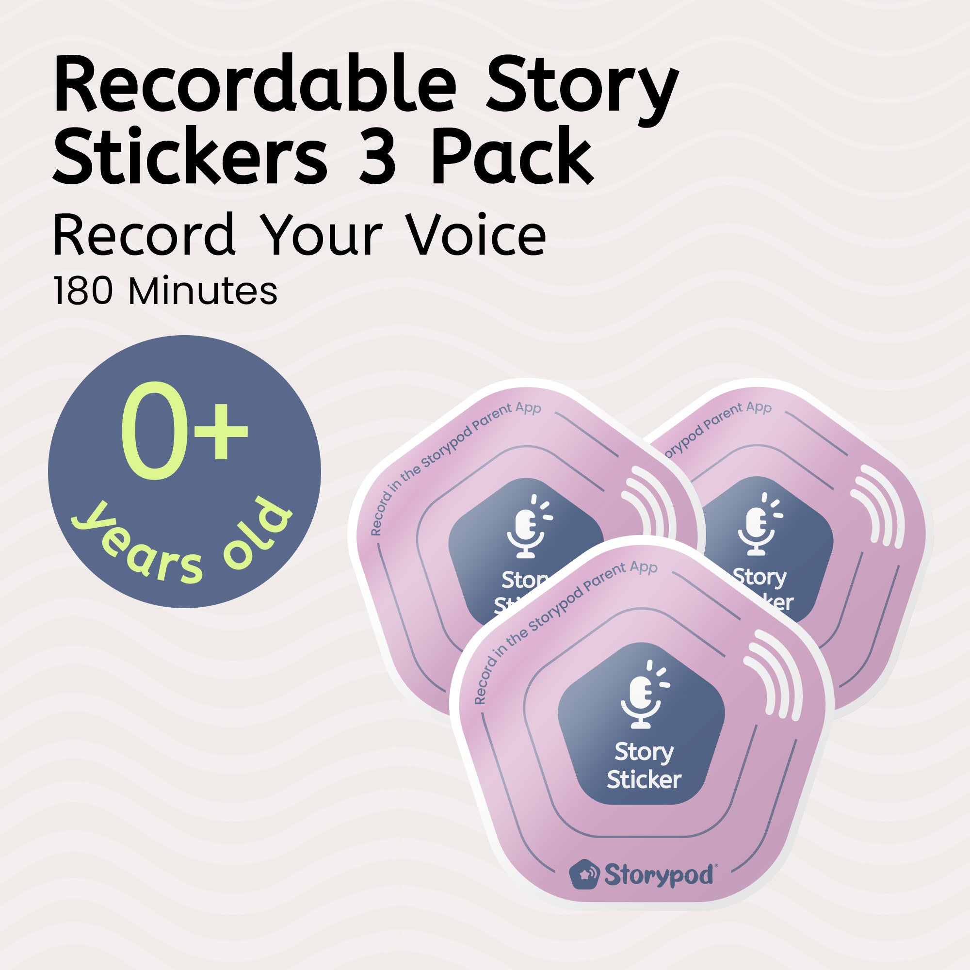Recordable Story Stickers 3 Pack