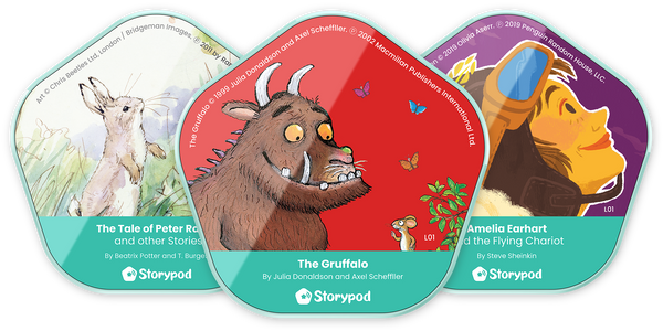 Tokens that play audio when tapped on The Storypod