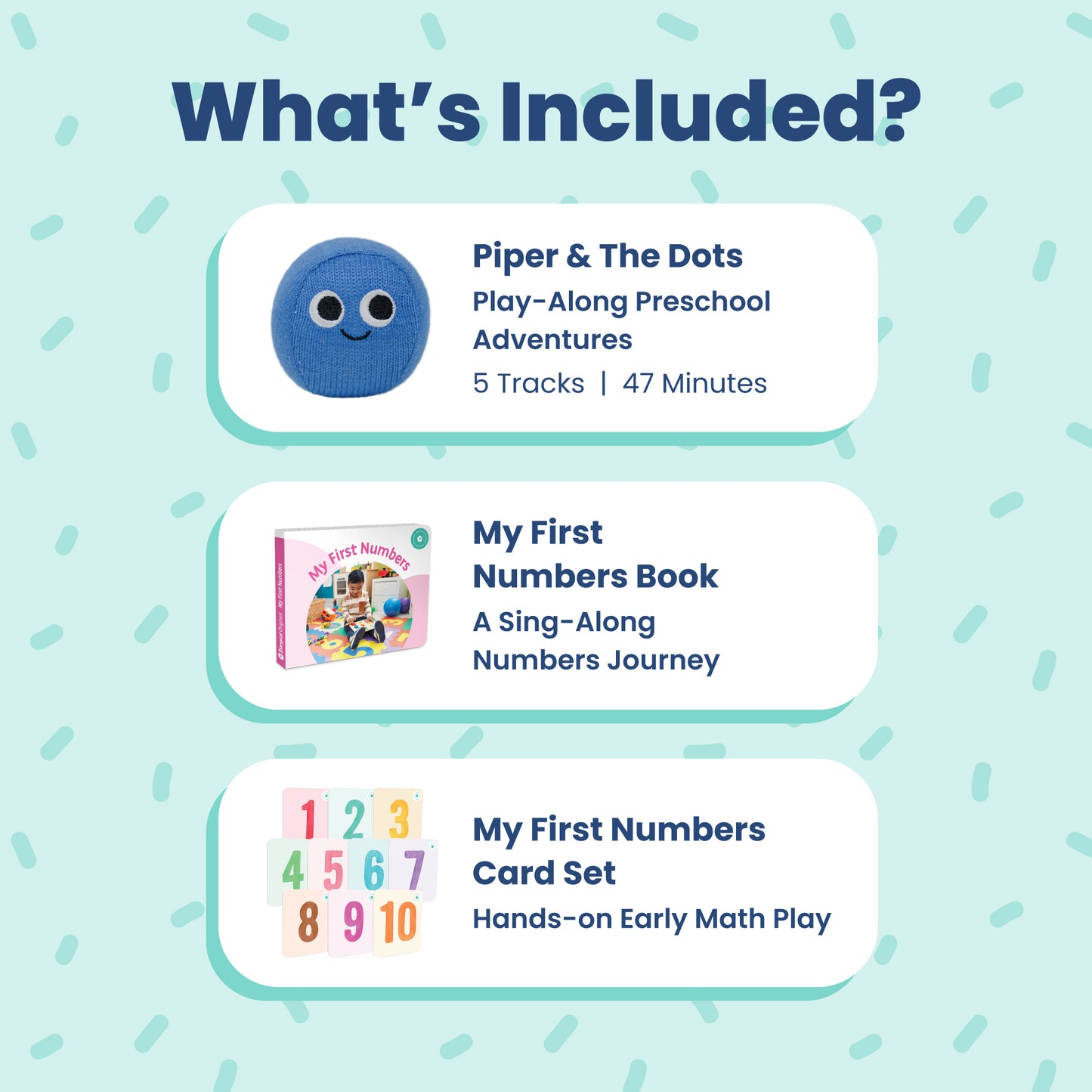 Numbers & Routines Learning Set for the Storypod Audio System - Set 8