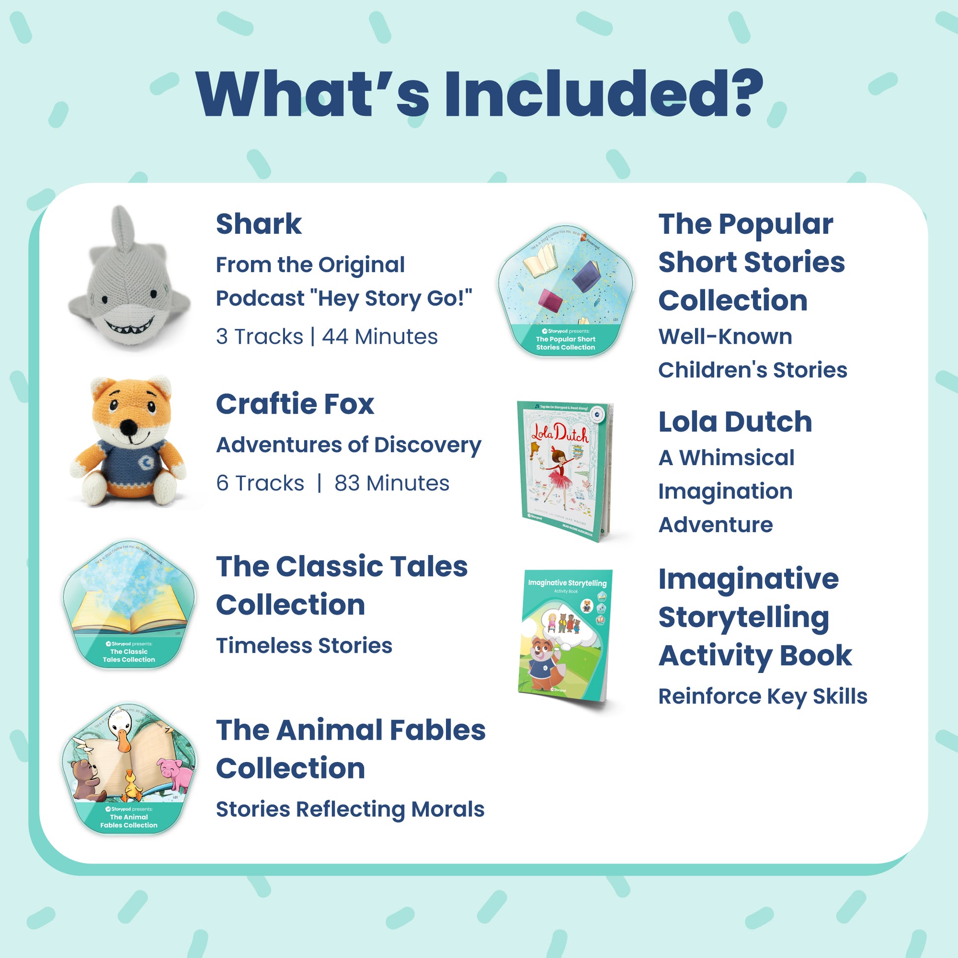 Imaginative Storytelling Learning Set for the Storypod Audio System